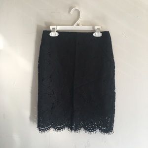 Banana Republic Black Laced Skirt